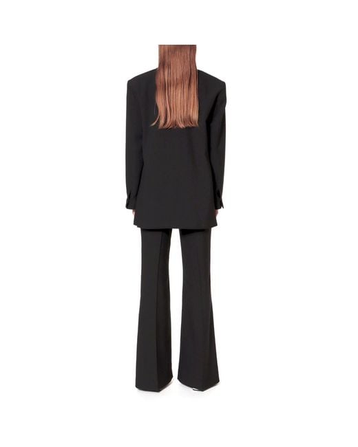AGGI by HALEWSKI Black Camilla Neutral Flared Trousers -Long