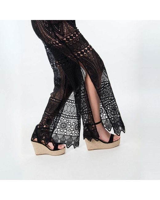 Shooni Black Joanna Flare Trouser