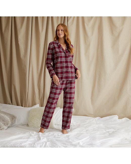 Pretty You London Purple Plaid Pyjama Set