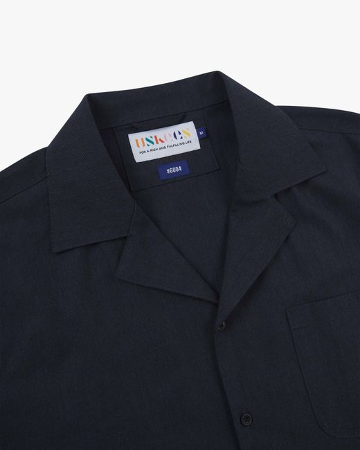 Uskees Blue Cuban Shirt for men
