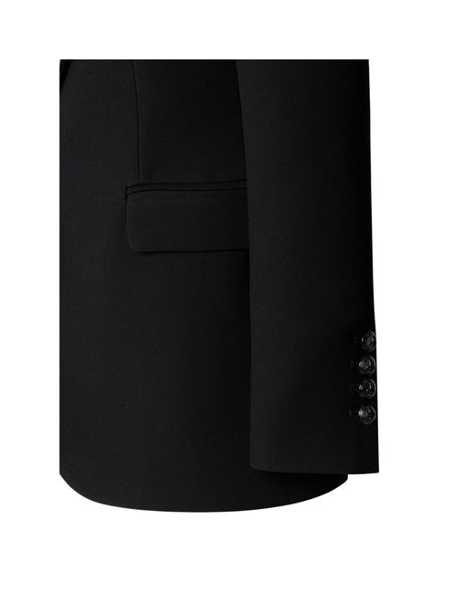 The Extreme Collection Black Embellished Tailored Blazer With Metallic Details