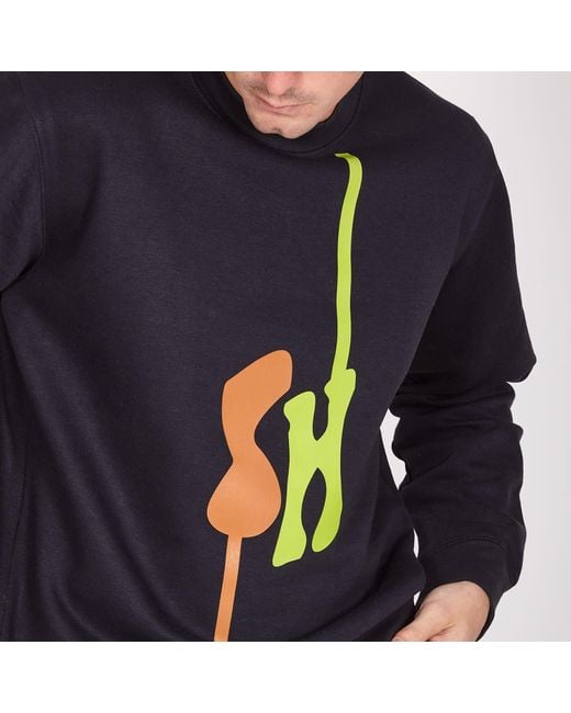 SOHUMAN Blue Tarj Organic Cotton Sweatshirt