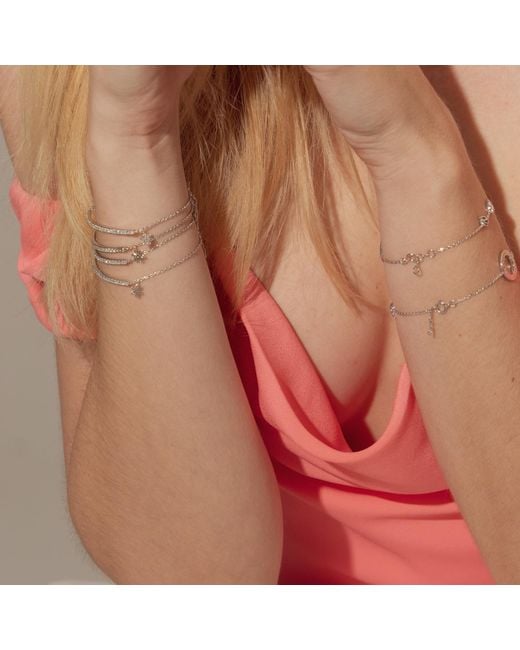 BLOOMTINE | Earth Angel HQ Metallic Illuminess 14K Diamond Bar Bracelet