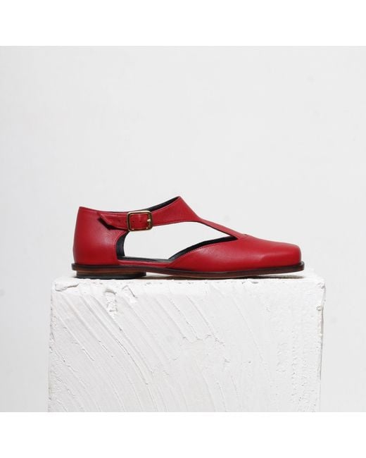 Mafalda Red Carlota Flats
