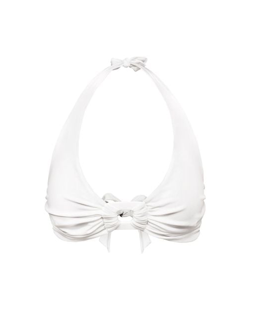 Kikki-G Swimwear White Beatrice Bikini Top