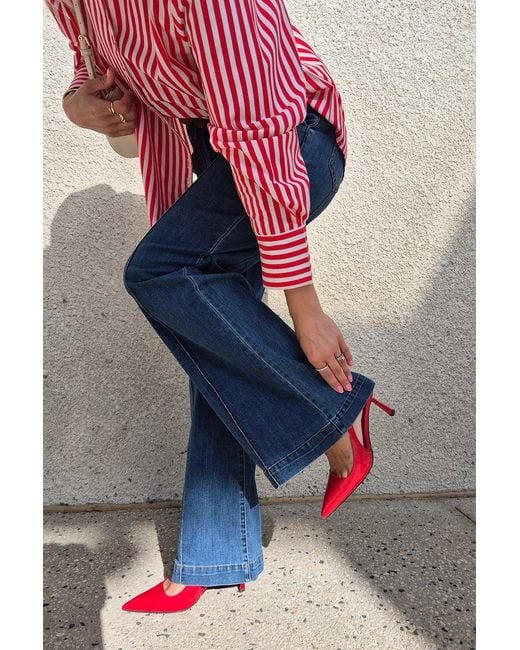 Adrift Clothing Blue Adrift Denim Wide Leg Jeans