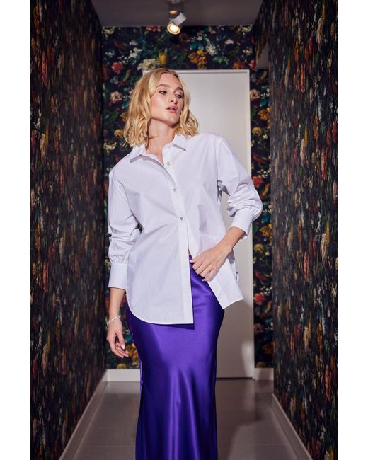 Lindsay Nicholas New York White Marcia Oversized Shirt