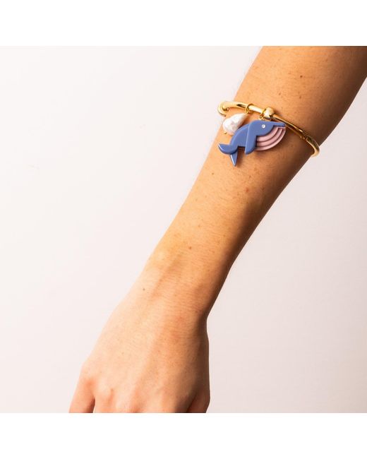 Gissa Bicalho Blue Handmade Bracelet Whale Hortensia