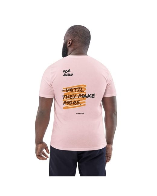 Anchor and Crew Pink Cotton Limited Edition Annotations Organic Cotton T-Shirt for men