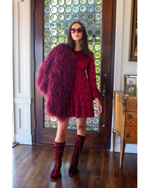 Jennafer Grace Red Jill Mini Dress
