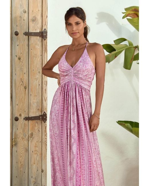 Chic by Lirette Pink Halter Dress Guna