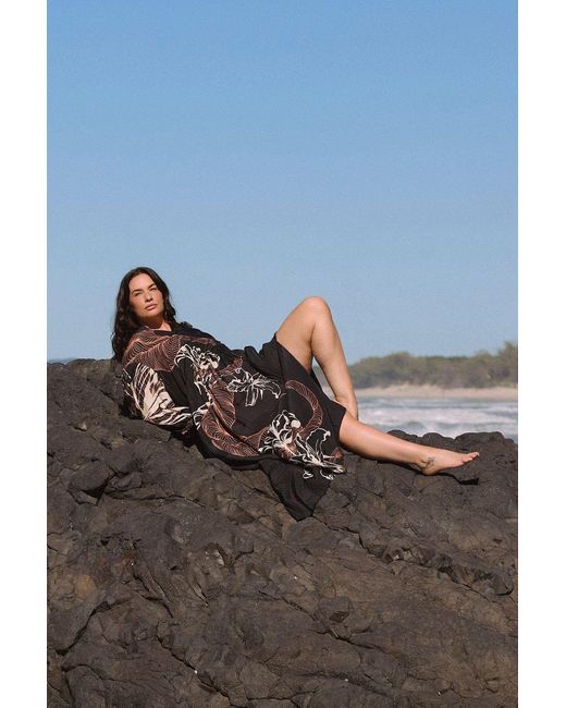 Adrift Clothing Black Greer Billow Dress