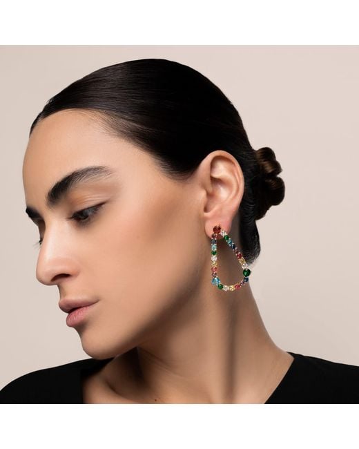 Lavani Jewels Metallic Multicolored Giulietta Tears Earrings