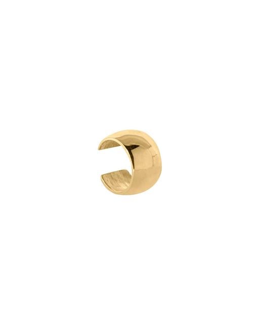 Edge Only Metallic Domed Ear Cuff 18Ct Vermeil