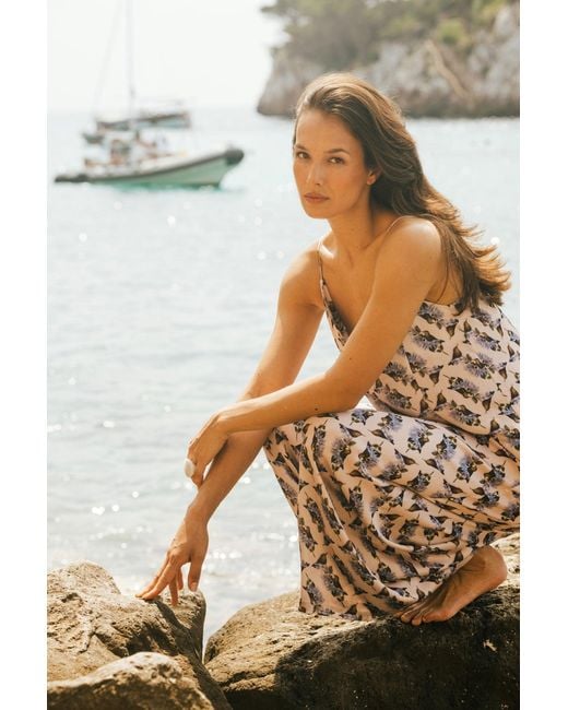 Traffic People White Hummingbird And Bird Print Ithaca Sleeveless Jumpsuit