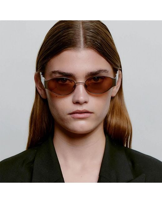 A.Kjærbede Brown Bella Sunglasses Matte Cookie Dough