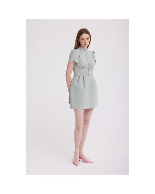 Georgette Blue Timeless Mini Dress