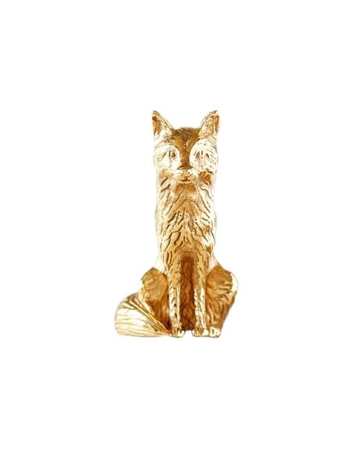 Lee Renee Metallic Fox Lapel Pin – Sitting for men