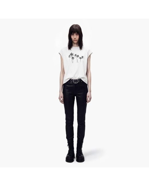 Other Uk White Palms Rocker Tee for men