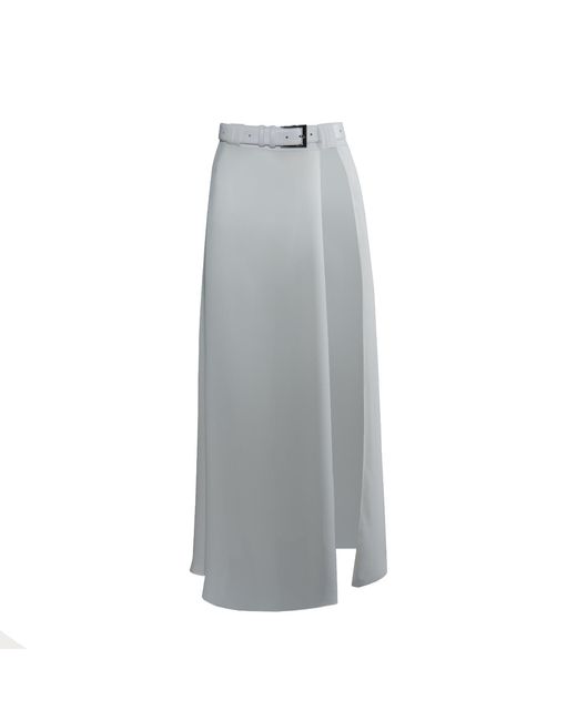 Vestiaire d'un Oiseau Libre Gray Slit Midi Dress
