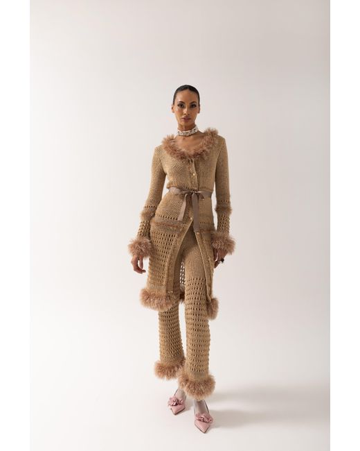 Andreeva Natural Camila Handmade Knit Cardigan-Dress