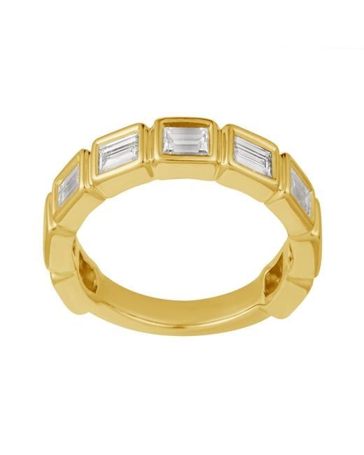 Artisan Metallic 14K Emerald Cut Diamond Eternity Band Ring