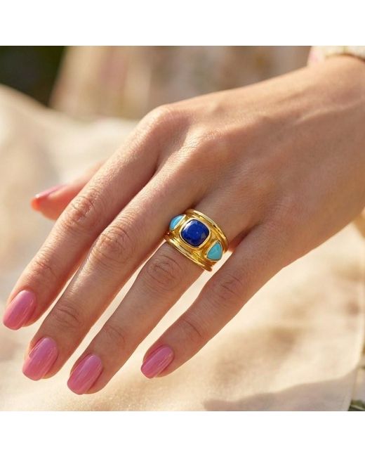 GEM BAZAAR Blue The Pharaoh Ring