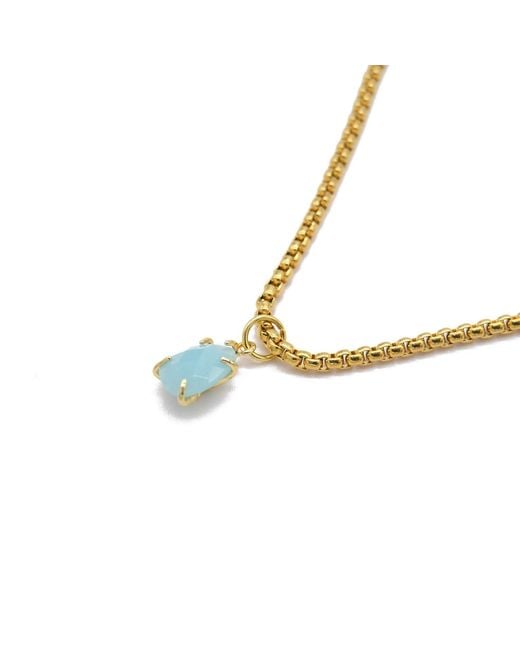 ADIBA Metallic Amazonite Pendant Necklace