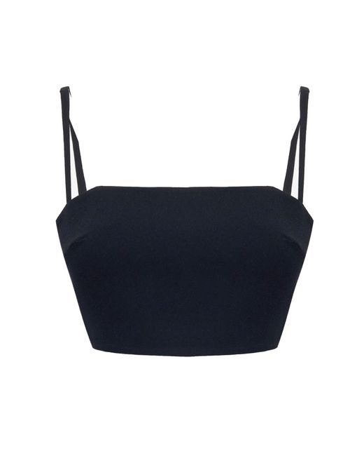 Ariana Bestepe Blue Caia Crop Top