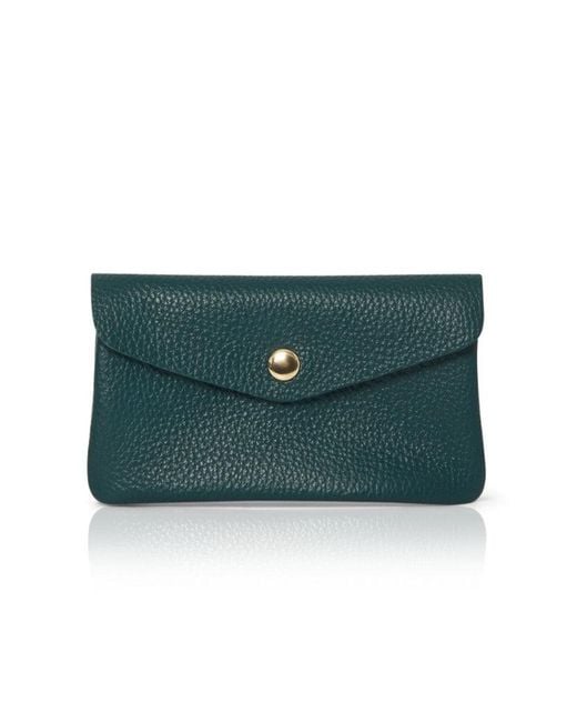 Betsy & Floss Green Medium Popper Leather Purse
