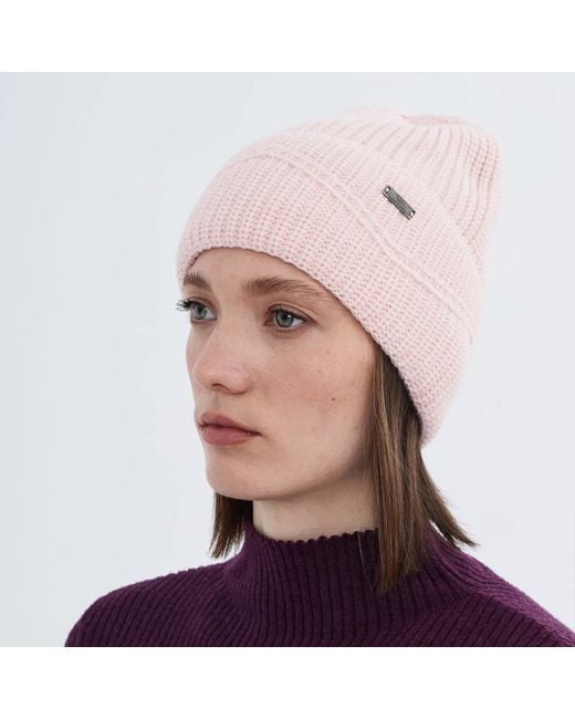 Norbron Pink Perf Rose Beanie