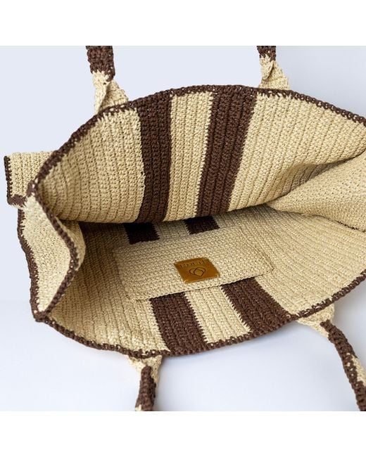 Jurgi Brand Natural Neutrals Riviera Stripe Bag –