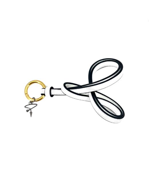 Pimpinicchio New York White Card Case On Keyring for men