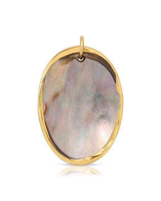 Maya Brenner Metallic Large Abalone Cabochon Charm