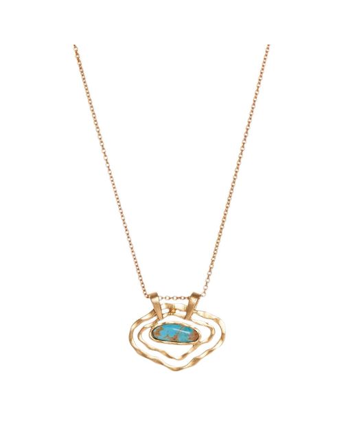 Christina Greene Metallic Deco Impression Necklace