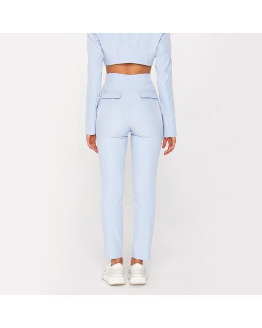Mandragora Blue High-Waisted Light Pants