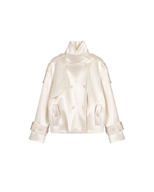 Nocturne Natural Neutrals Oversized Double Breasted Trench Coat