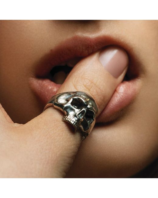 Galleriadele Metallic The Skull Ring