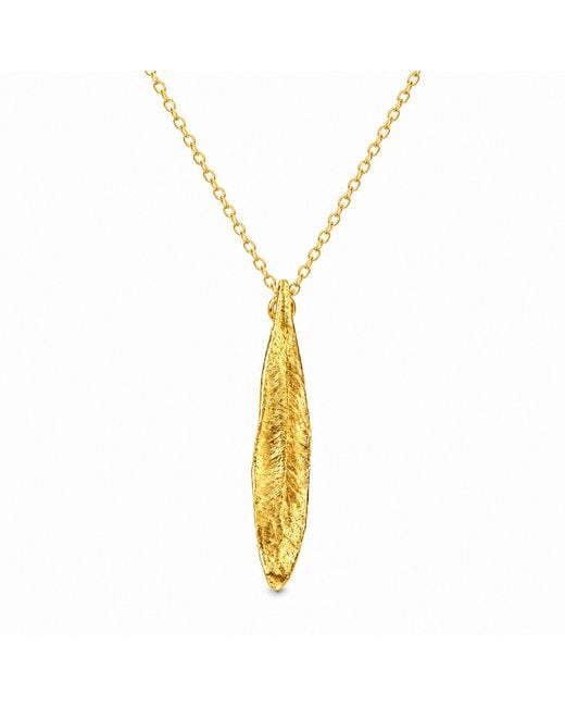 Mother Nature Jewelry Metallic Leaf Necklace, Handmade Pendant