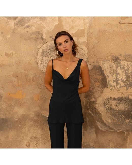 The Ethos Studio Black Laura Top