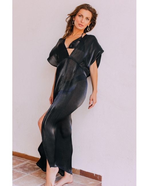 Leyla Maya Ltd Black Sophia Beach To Bar Dress