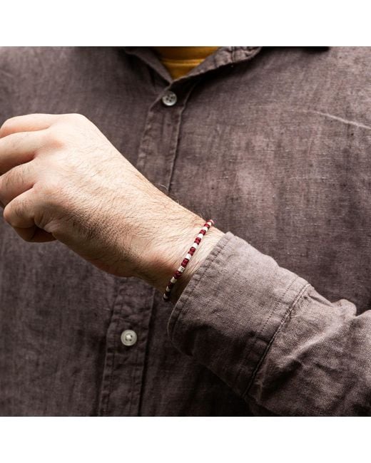 Harbour Uk Purple Yule Viking Rope Bracelet for men