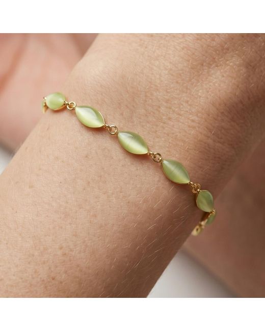 Uchi and Soto Metallic Nekomeishi Cats Eye Bracelet