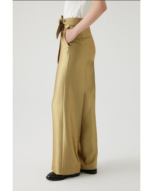 Exquise Yellow Tie-Waist Altair Pants –
