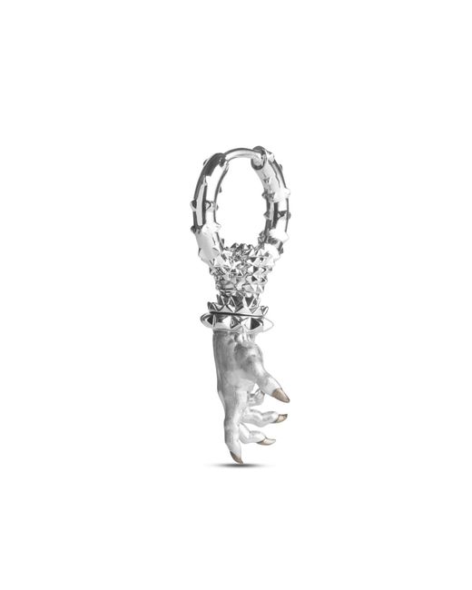 Kasun Metallic Hand Of The Protector Earrings for men