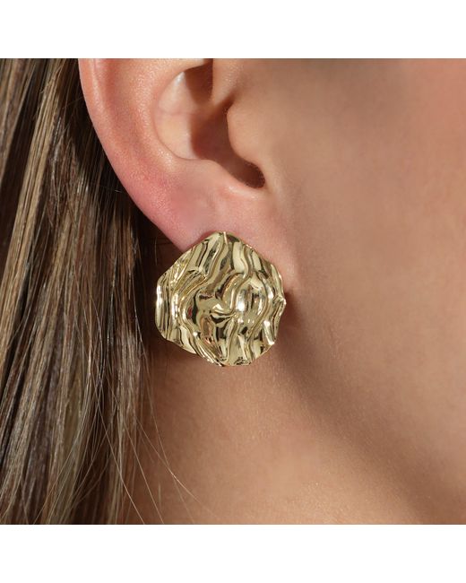 Argento Vivo Metallic The Ruffle Post Earring