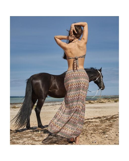 Aulala Paris Brown Neutrals Rose Blush Broderie Beach Sarong