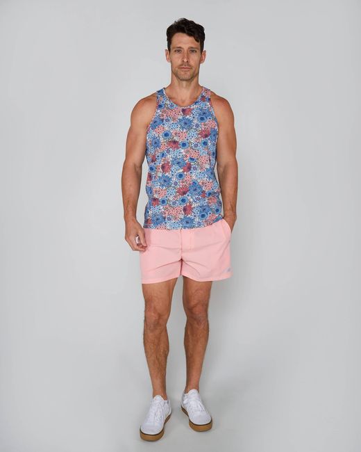 Lords of Harlech Blue Tedford Garden Party Tank for men