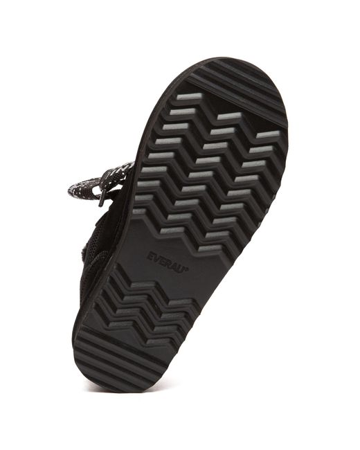 EverAu Australia Black Marbled Lace Up Platform Boots