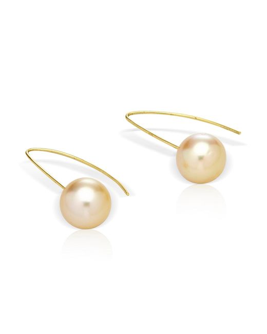 Dhwani Bansal Metallic Perla Earrings With South Sea Pearls